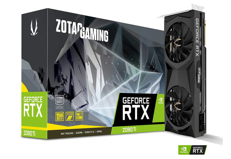 Zotac Gaming Geforce RTX 2080 Ti 11GB GDDR6 PCI-E Gen 4x4 - Graphics Card - كرت الشاشة